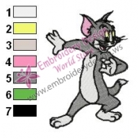 Tom and Jerry Embroidery Design 09
